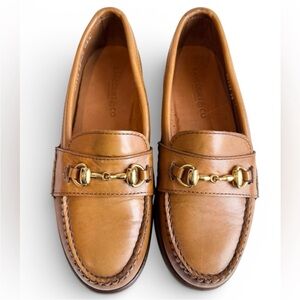 Rancourt & Co Horse Bit Loafers Whiskey Cordovan Color Sz 7